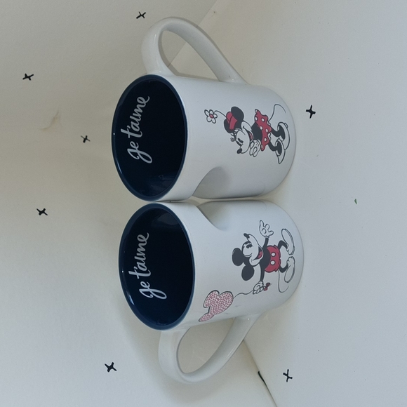 Disney Mickey and Minnie Cups I love you in French language - Picture 4 of 13